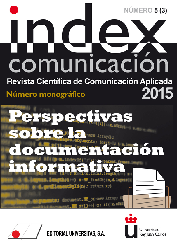 					Ver Vol. 5 Núm. 3 (2015): Perspectivas de la Documentación Informativa
				