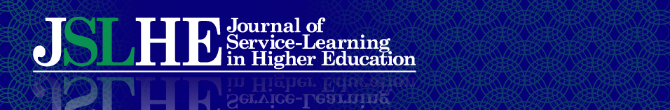 					View Vol. 5 No. 1 (2016): Journal of Service-Learning in Higher Education
				