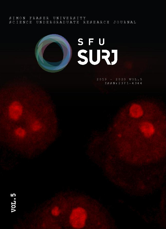 					View Vol. 5 (2020): SFU Science Undergraduate Research Journal
				